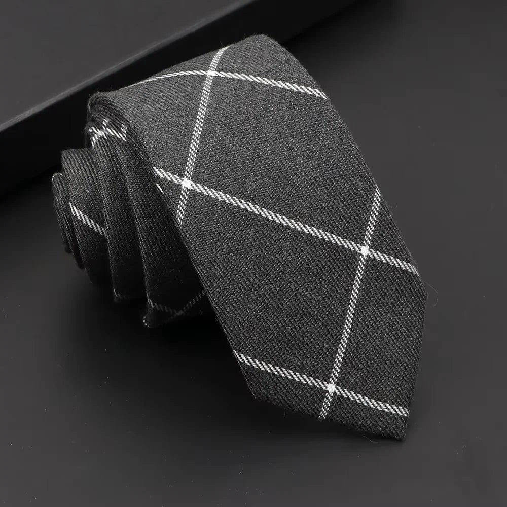 Classic Slim Cotton Necktie – 6cm