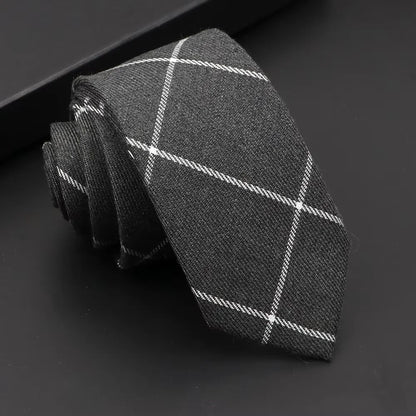 Classic Slim Cotton Necktie – 6cm
