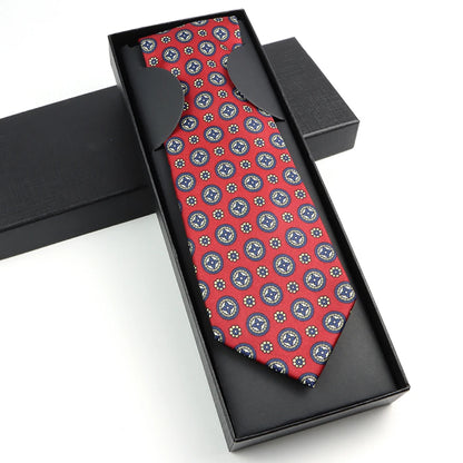 Paisley Silk-Feel Tie Gift Set