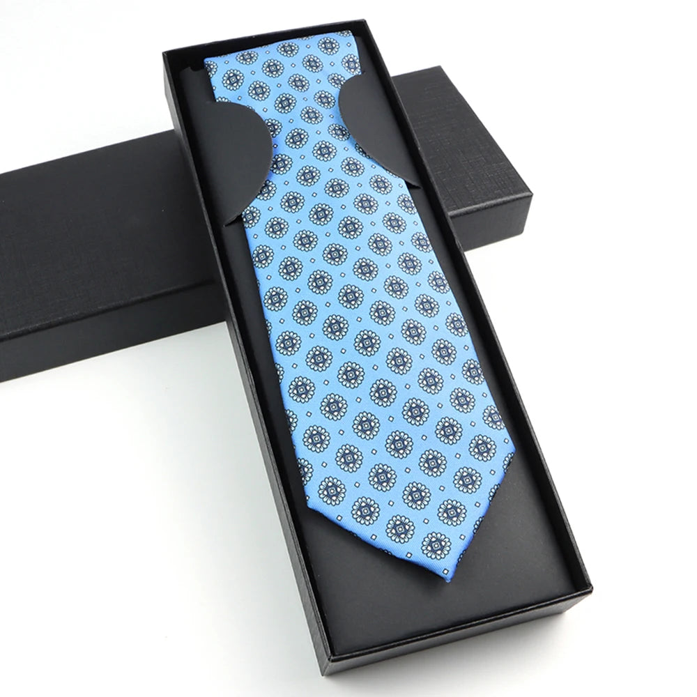 Paisley Silk-Feel Tie Gift Set
