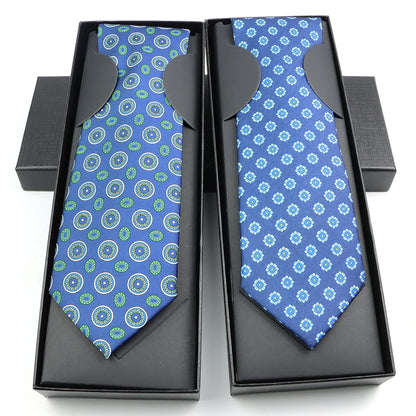 Paisley Silk-Feel Tie Gift Set