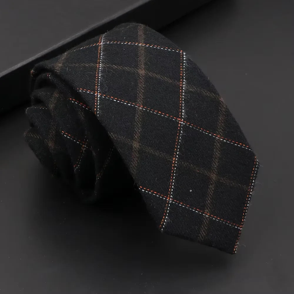 Classic Slim Cotton Necktie – 6cm