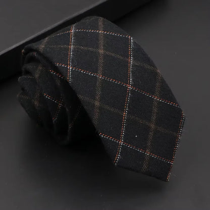 Classic Slim Cotton Necktie – 6cm