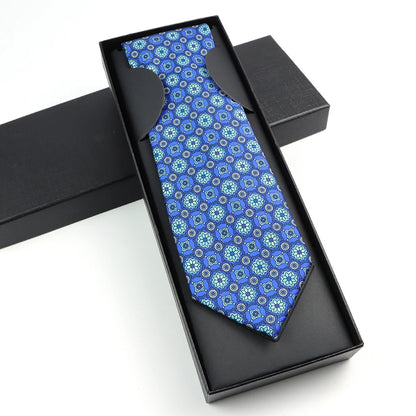 Paisley Silk-Feel Tie Gift Set