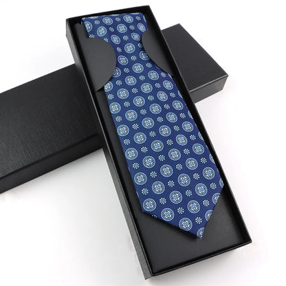Paisley Silk-Feel Tie Gift Set