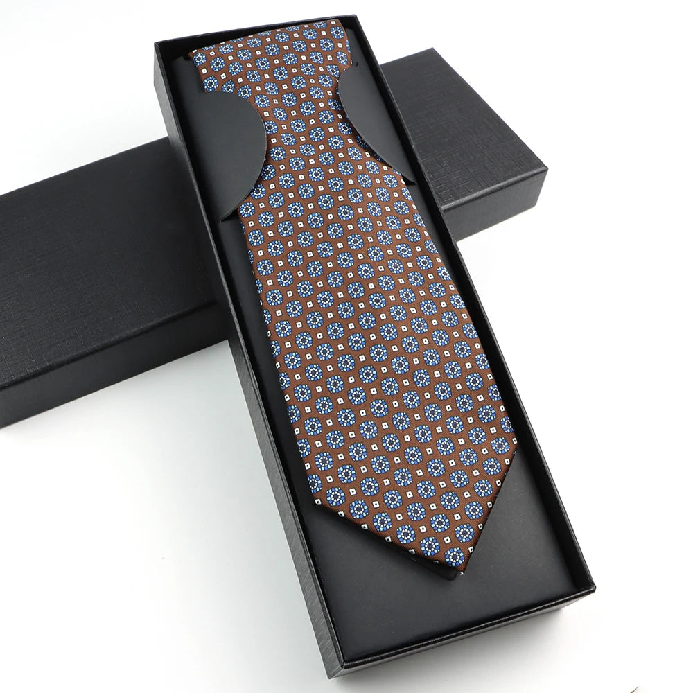 Paisley Silk-Feel Tie Gift Set