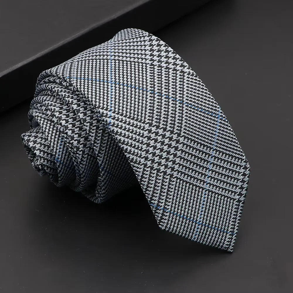 Classic Slim Cotton Necktie – 6cm