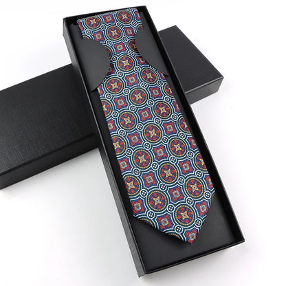 Paisley Silk-Feel Tie Gift Set