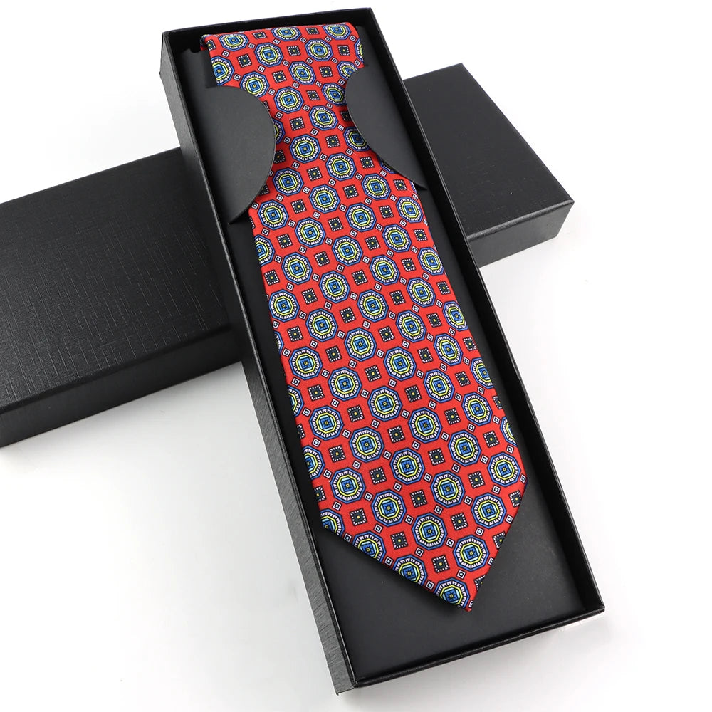 Paisley Silk-Feel Tie Gift Set