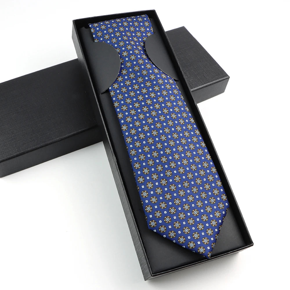 Paisley Silk-Feel Tie Gift Set
