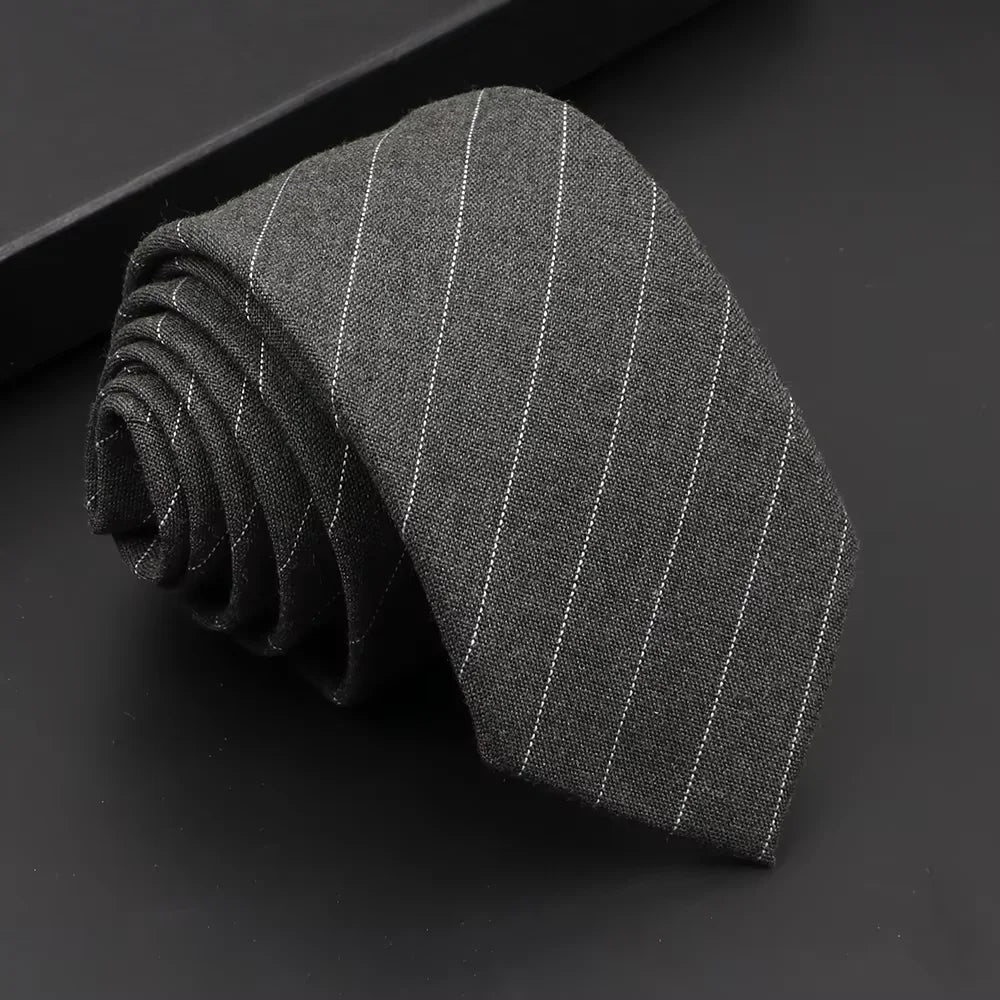 Classic Slim Cotton Necktie – 6cm