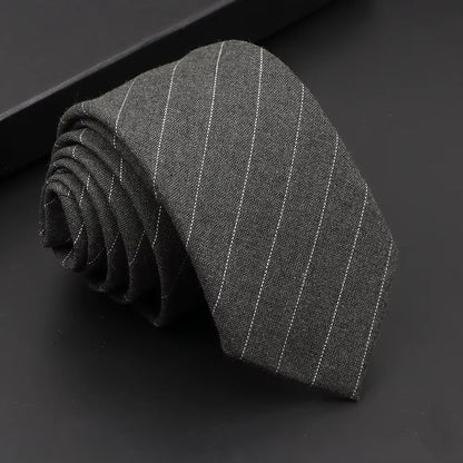 Classic Slim Cotton Necktie – 6cm